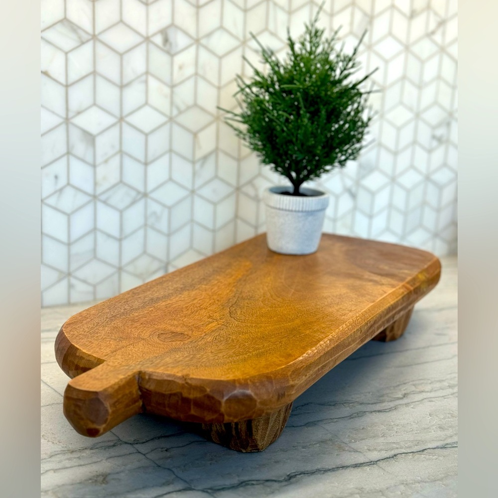 Pottery Barn Footed Charcuterie Board
